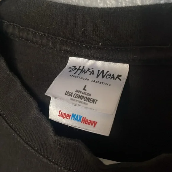 Shaka Wear Classic Black Men's T-Shirt - Picture 3 of 5